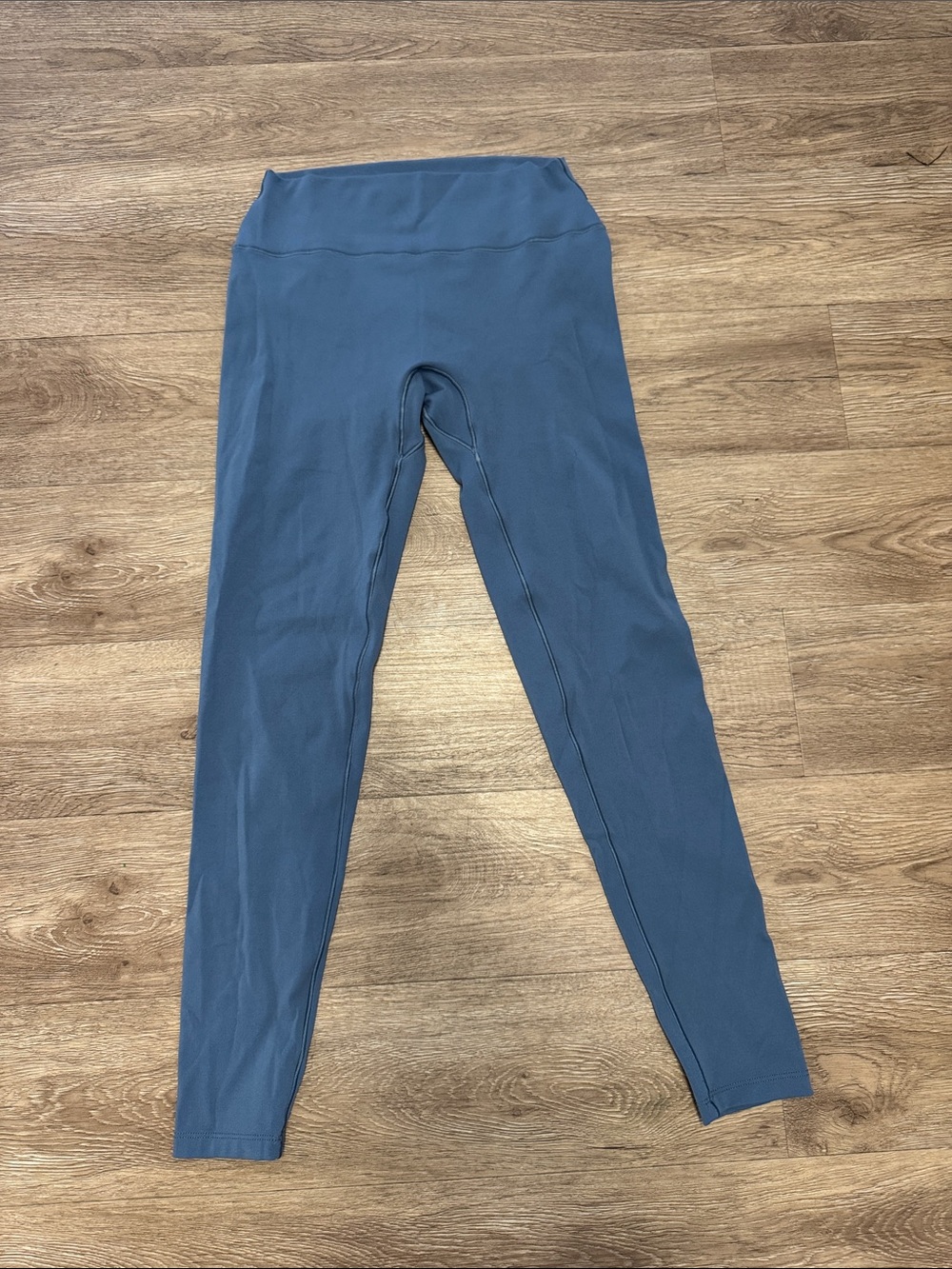 High-Waist Women's Leggings in Slate Blue